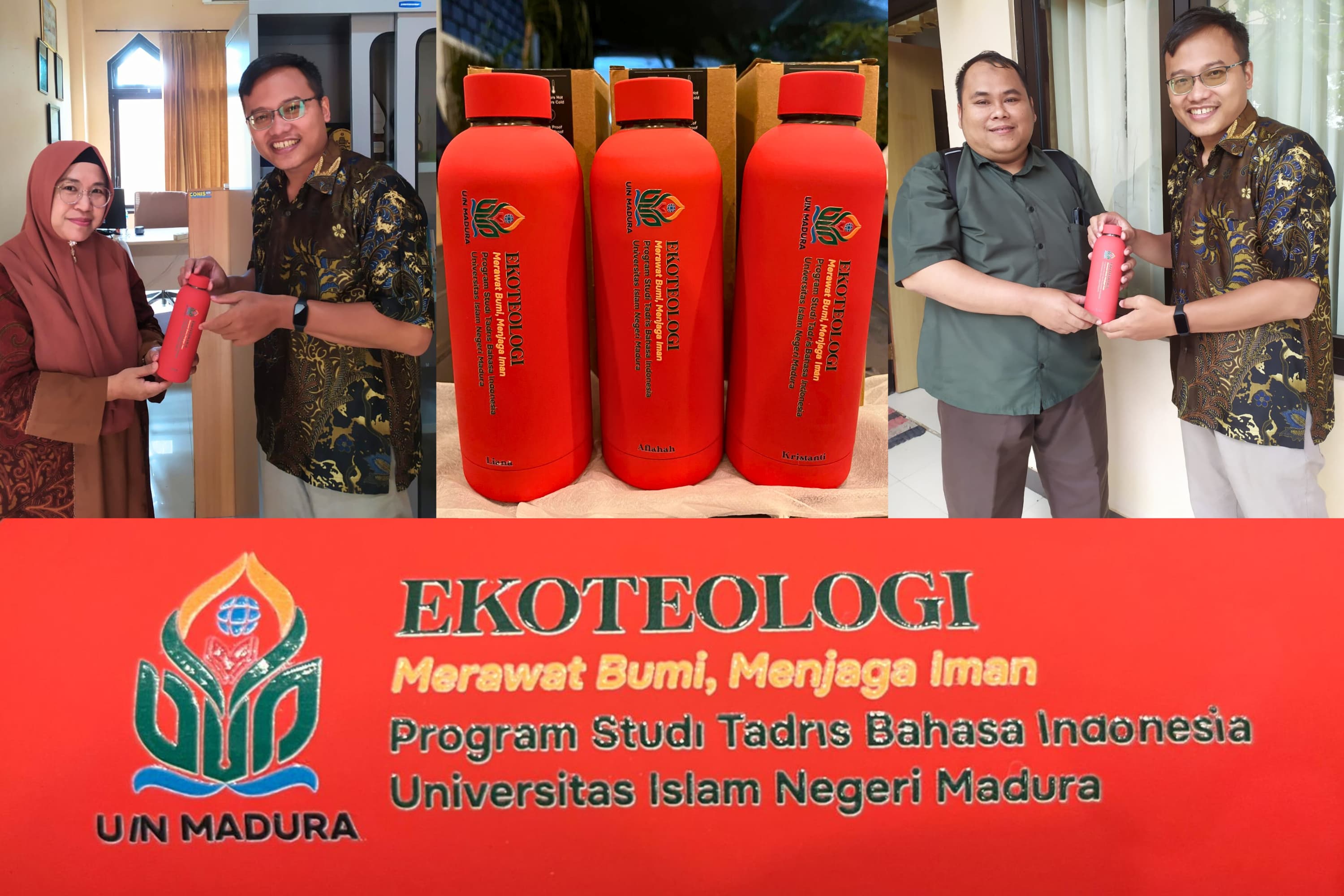 TBIN UIN Madura Realisasikan Program Ekoteologi Kemenag dengan Pembagian Tumbler